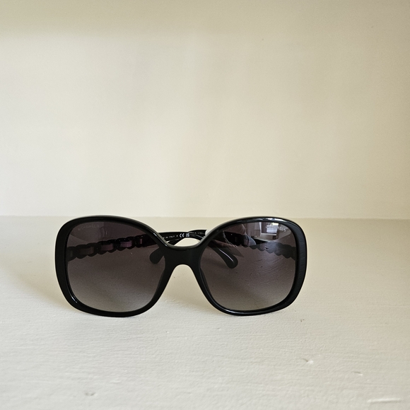 CHANEL- NWT- Black Sunglasses- Women's - Picture 3 of 7